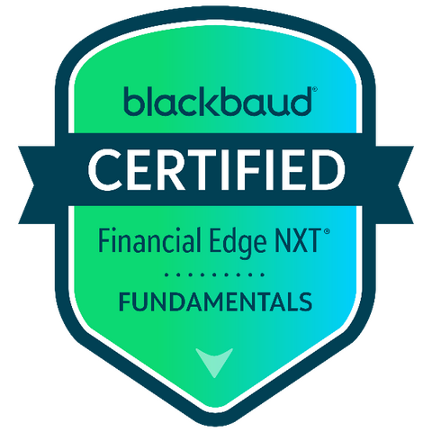 Blackbaud Certified Financial Edge Fundamentals certified Blackbaud Certified Financial Edge Fundamentals badge